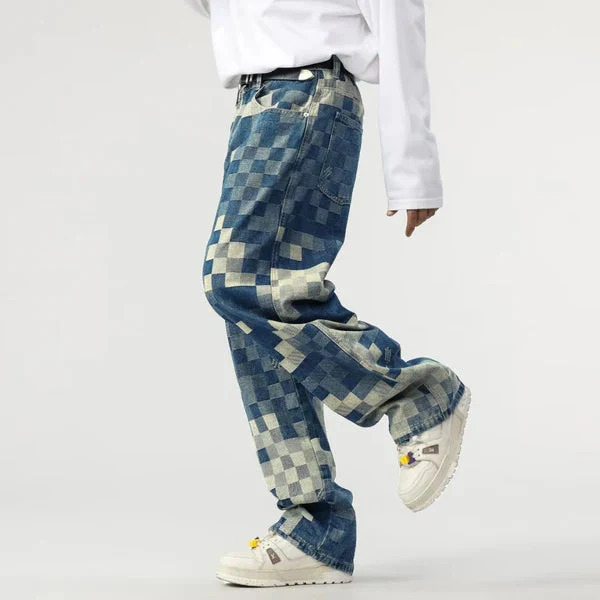Sampson - Pantaloni Ampi con Motivo a Pixel - Image 3