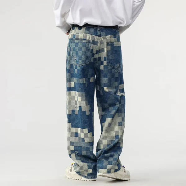 Sampson - Pantaloni Ampi con Motivo a Pixel - Image 4