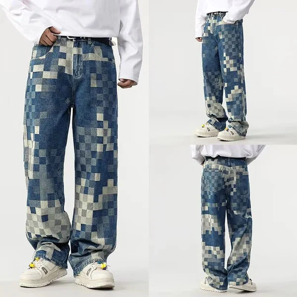 Sampson - Pantaloni Ampi con Motivo a Pixel - Image 5