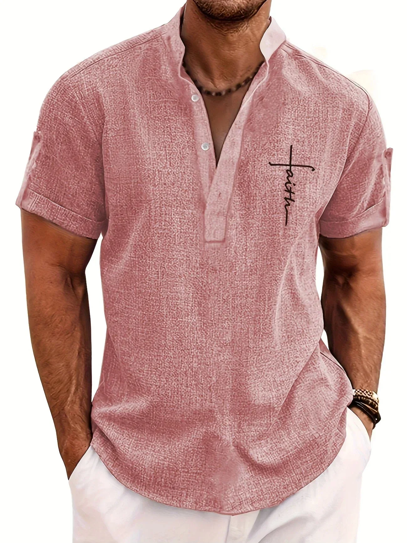 Samuelson - Elegante Camicia a Maniche Corte Con Colletto - Image 6