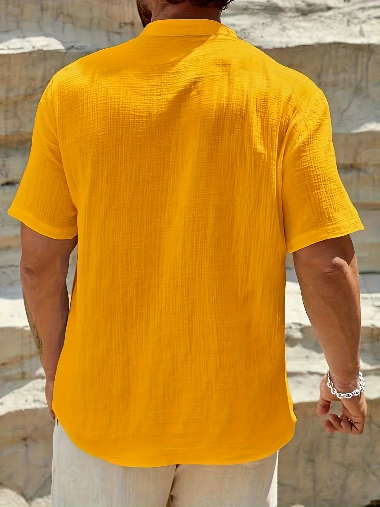 Sancho - Elegante Camicia Estiva Con Collo Alto - Image 15