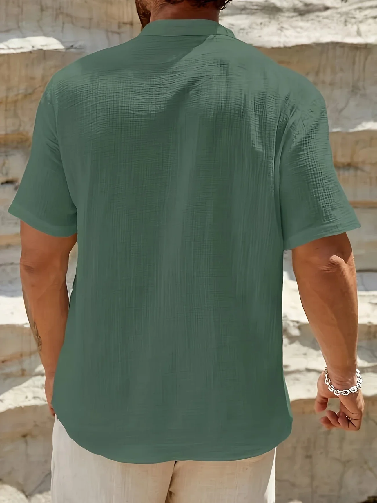 Sancho - Elegante Camicia Estiva Con Collo Alto - Image 19