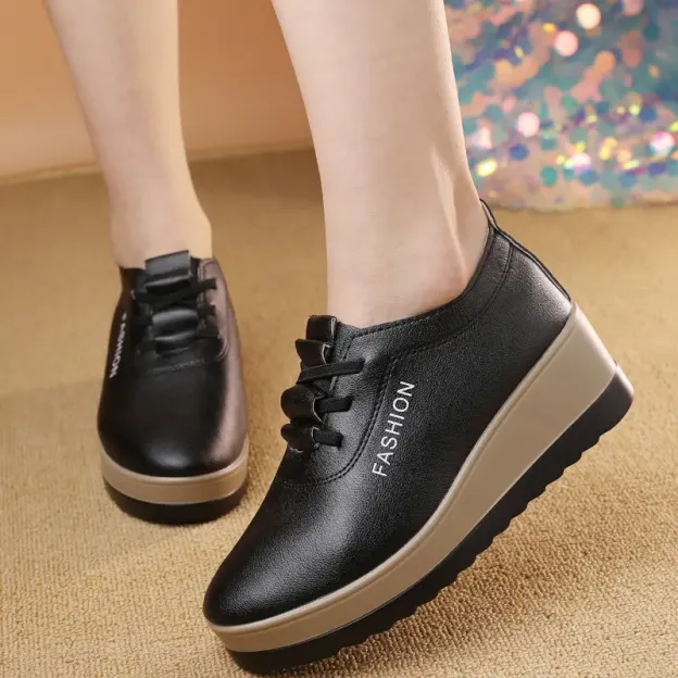 Saturnina - Scarpe In Pelle Con Suola Spessa