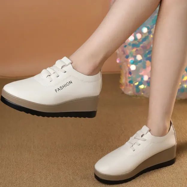 Saturnina - Scarpe In Pelle Con Suola Spessa - Image 3