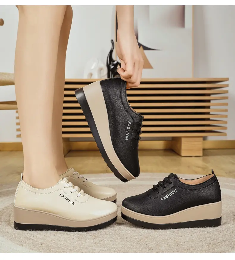 Saturnina - Scarpe In Pelle Con Suola Spessa - Image 4