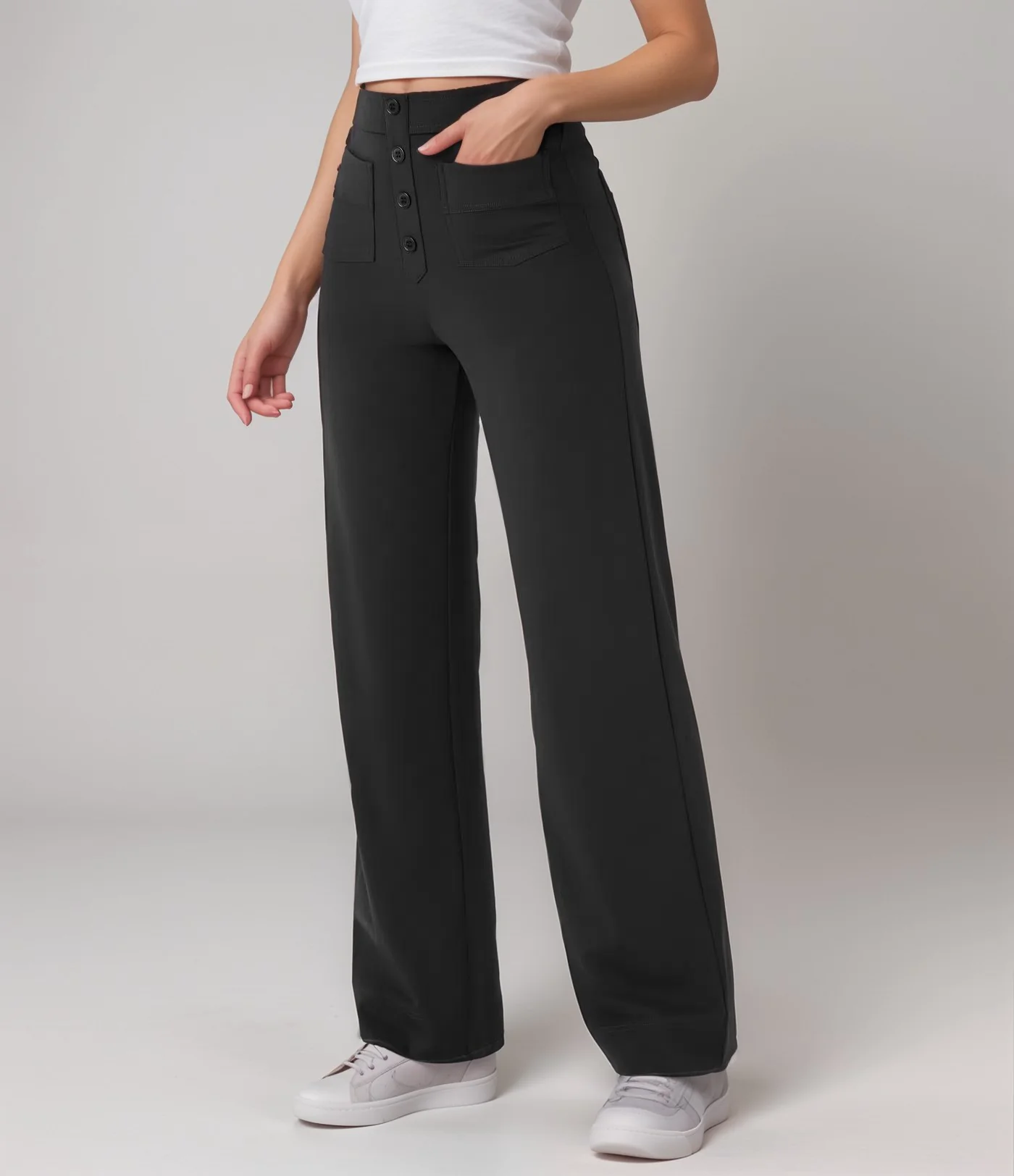 Saundra - Pantalone Scultura a Vita Alta di Tendenza | 1+1 Gratis - Image 10