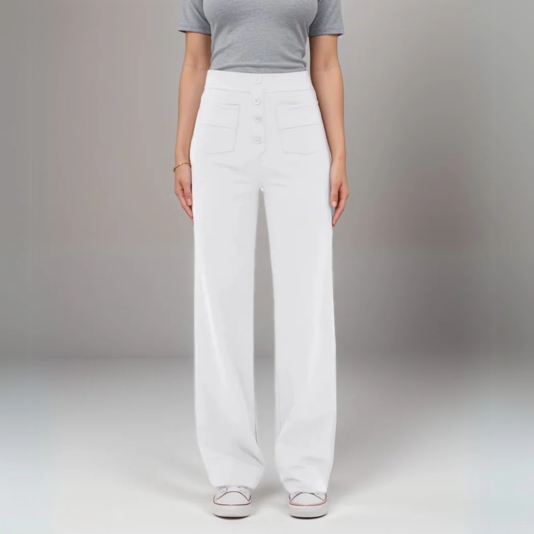 Saundra - Pantalone Scultura a Vita Alta di Tendenza | 1+1 Gratis - Image 18