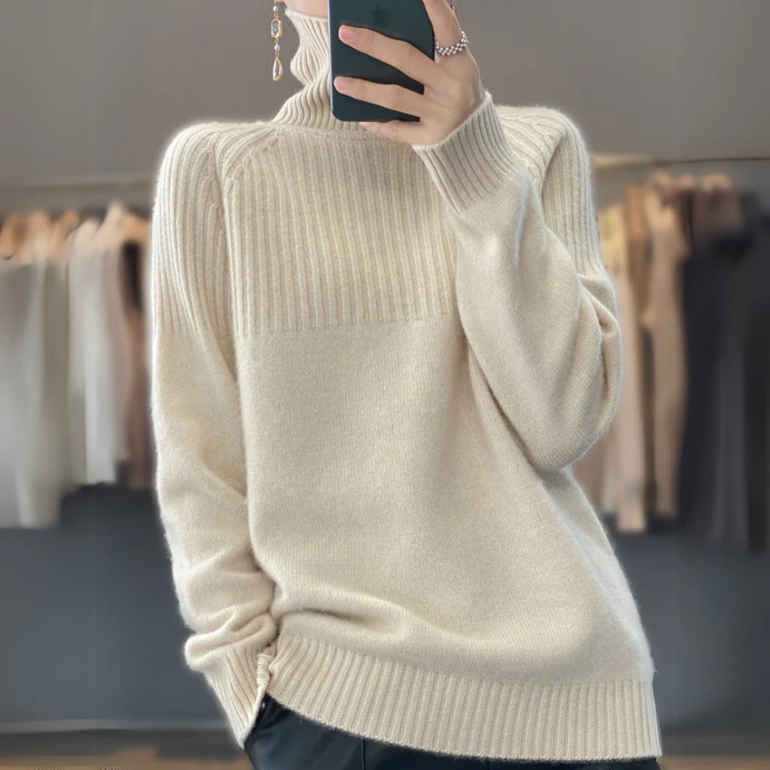 Savera - Maglione Dolcevita In Lana - Image 4