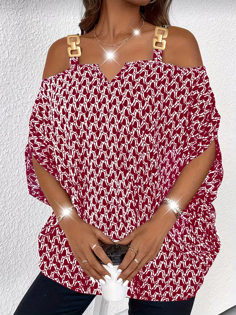 Shae - Top Casual Con Stampa e Spalle Scoperte - Image 3