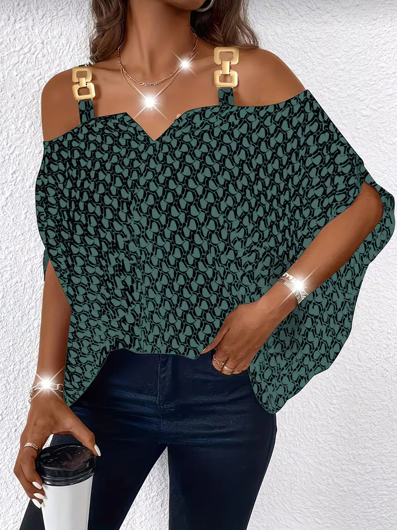 Shae - Top Casual Con Stampa e Spalle Scoperte - Image 7
