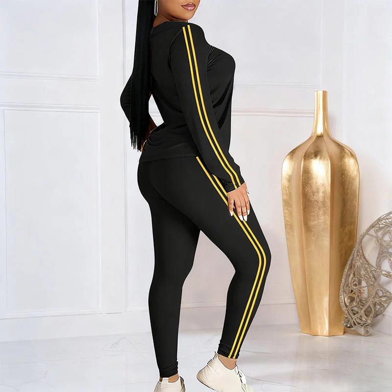 Shaked - Elegante Completo Tuta a Due Pezzi Con Maniche lunghe - Image 13