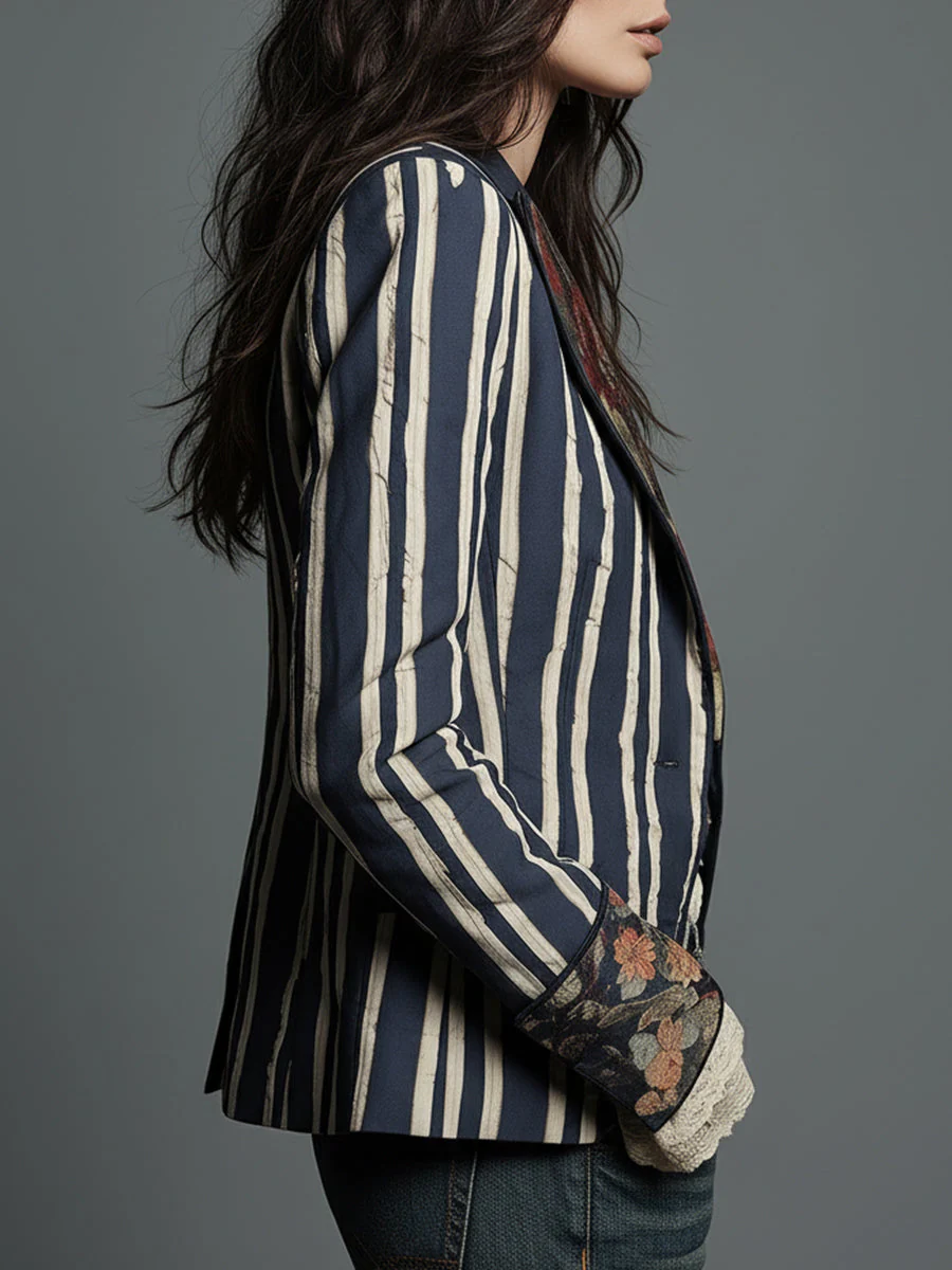 Shalisa - Blazer a Righe In Stile Bohémien - Image 4