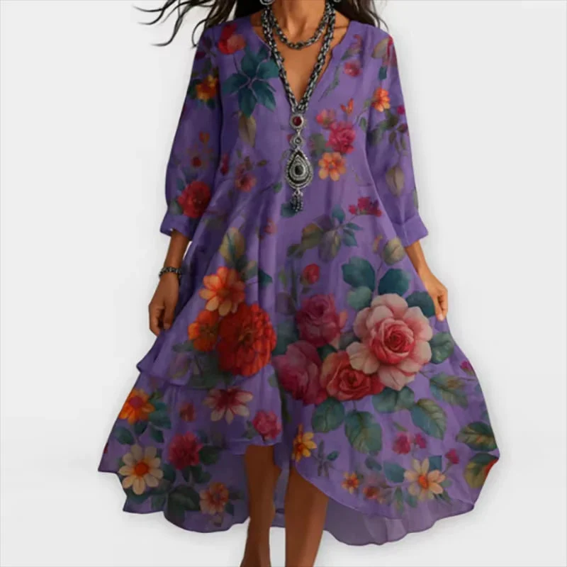 Shanae - Elegante Abito Midi Floreale - Image 5