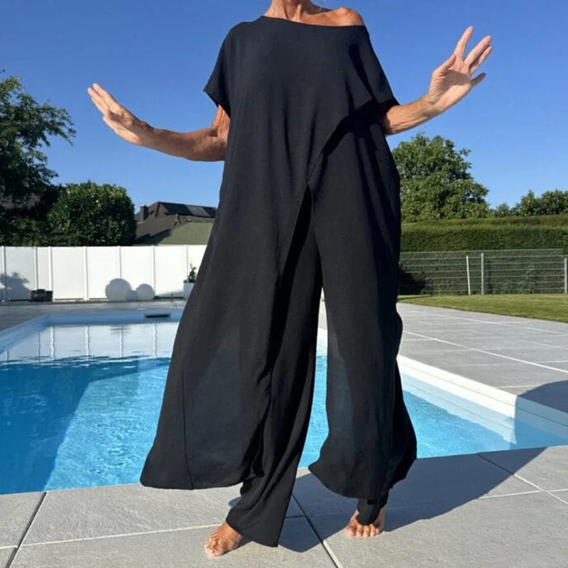 Shelagh - Inizio Pagina Con Spalle Scoperte e Pantaloni Settati - Image 8