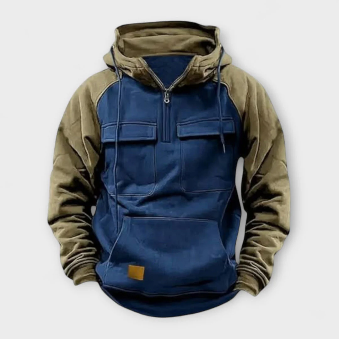 Sheldon - Felpa Con Cappuccio Casual A Maniche Lunghe Con Tasca Frontale - Image 2