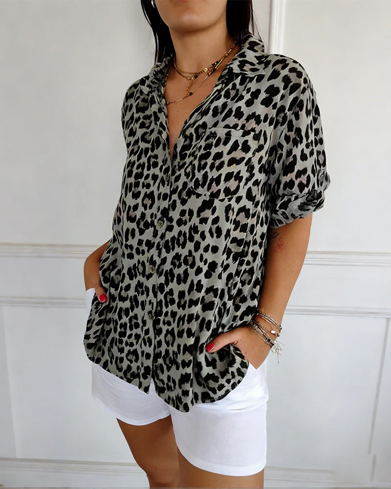 Shifra - Camicetta Alla Moda Con Stampa Leopardata - Image 2