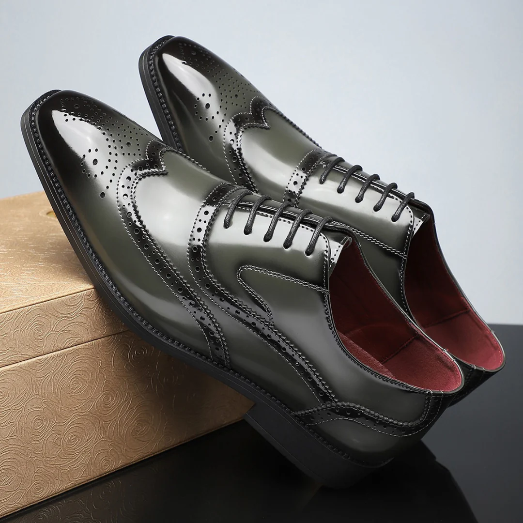 Shimon - Scarpe Oxford In Pelle - Image 2