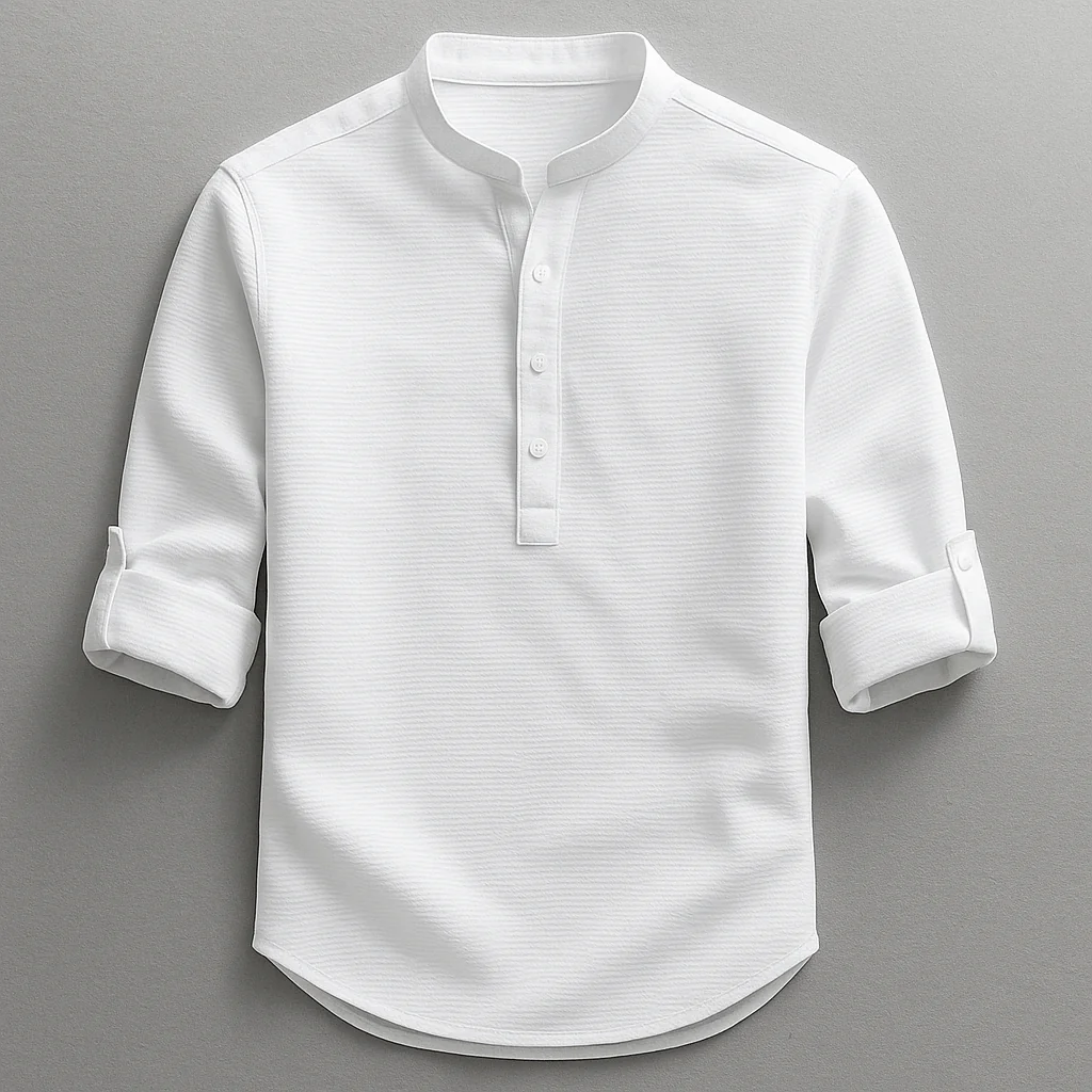 Shon - Camicia a Maniche Lunghe Con Colletto Abbottonato Collare - Image 4