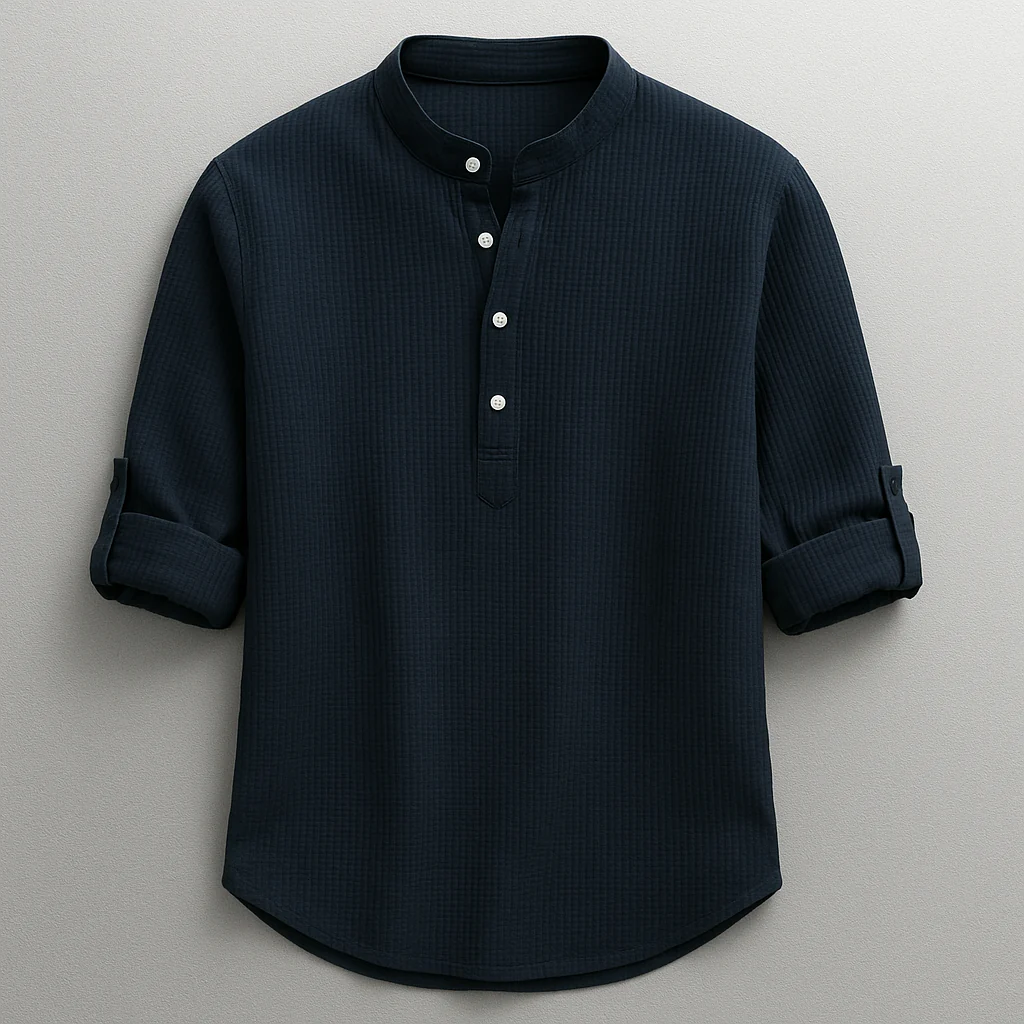 Shon - Camicia a Maniche Lunghe Con Colletto Abbottonato Collare - Image 5