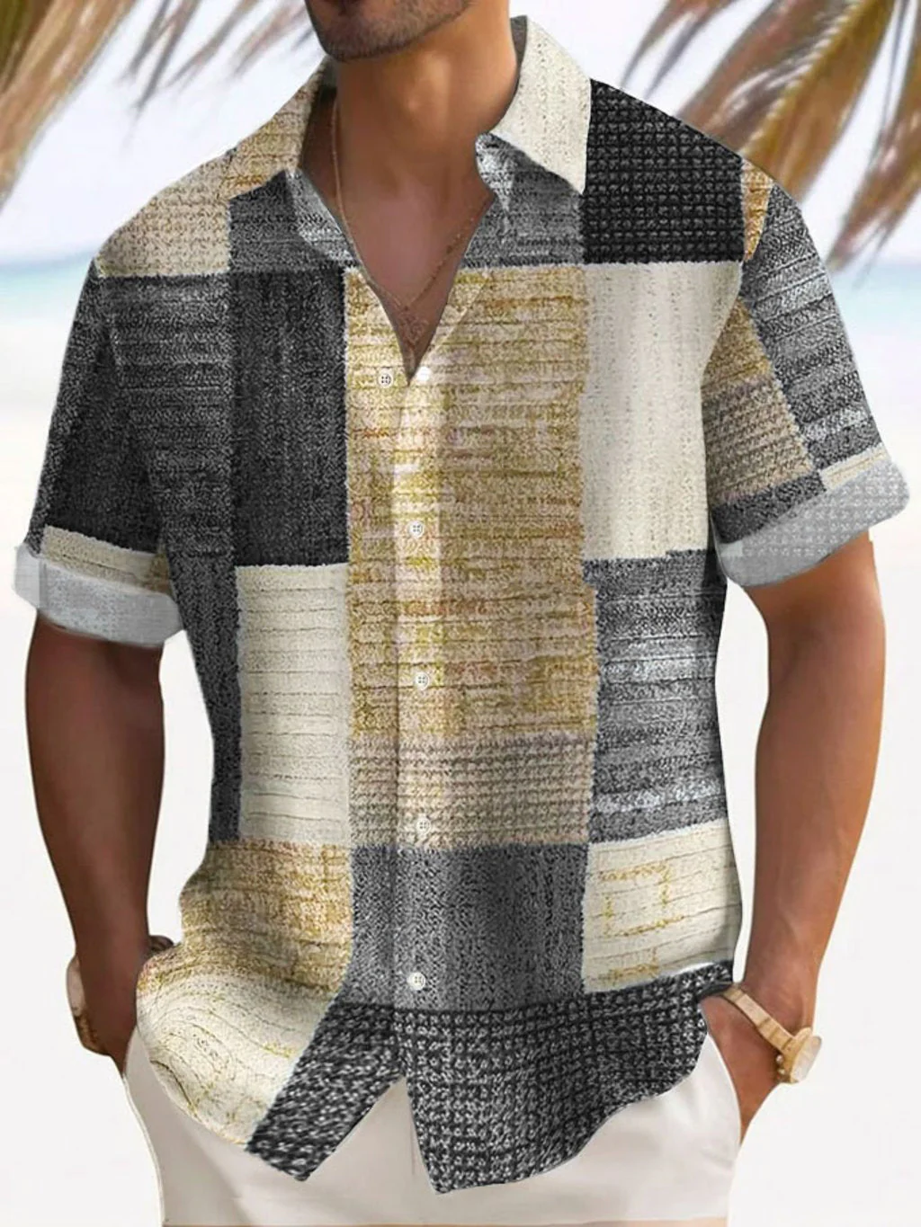 Shpetim - Elegante Camicia A Maniche Corte - Image 4