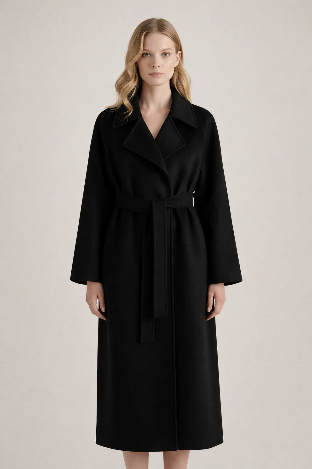 Shulamit - Elegante Soprabito a Maniche Lunghe Con Cintura - Image 5