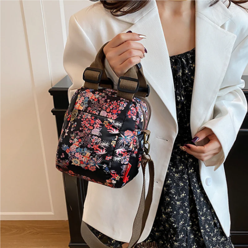 Sibella - Borsa a Tracolla Multistrato Con Stampa Fashion - Image 8