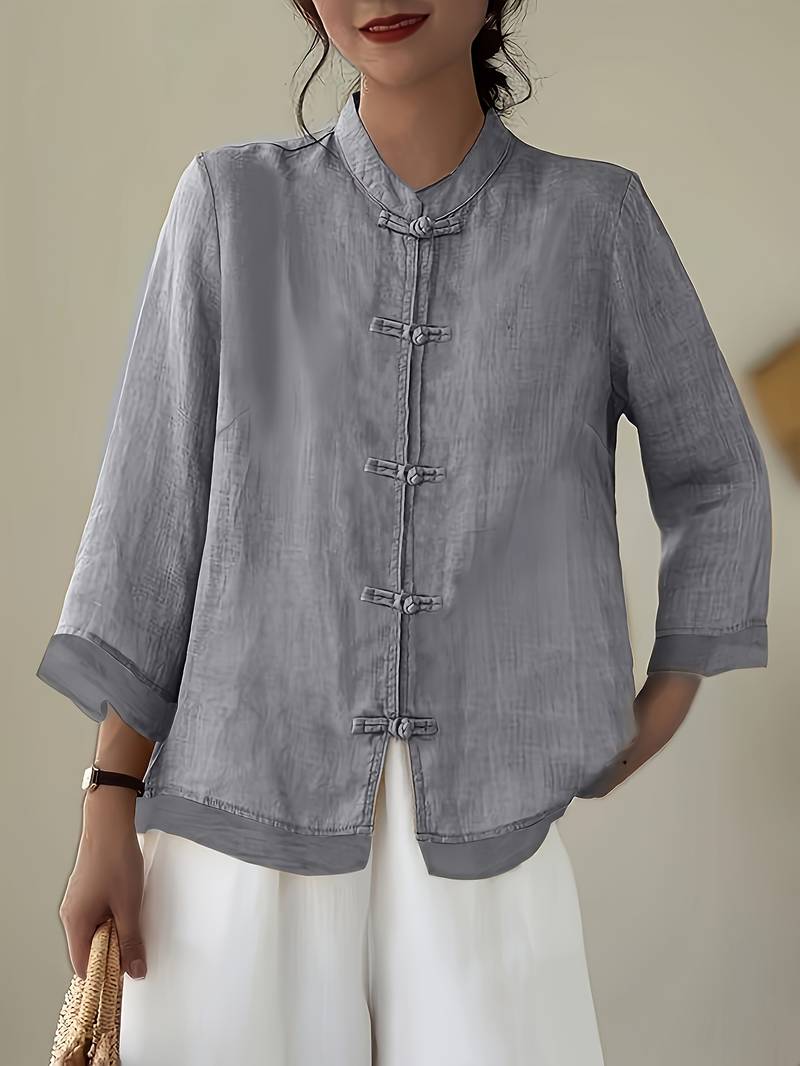 Sigal - Camicia Vintage Dalla Vestibilità Ampia Con progettazione Patchwork - Image 2