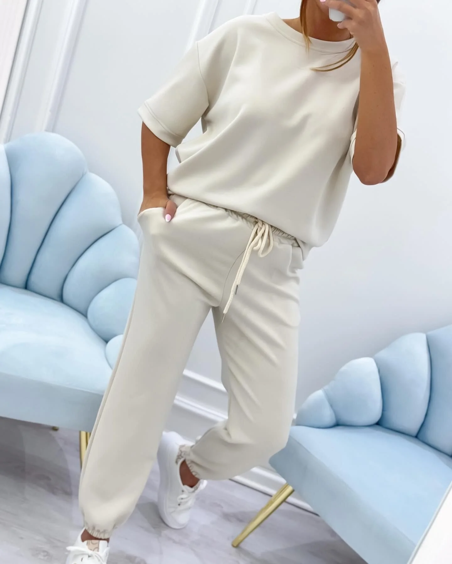 Silvina - Set Due Pezzi Con Camicia a Maniche Corte - Image 8