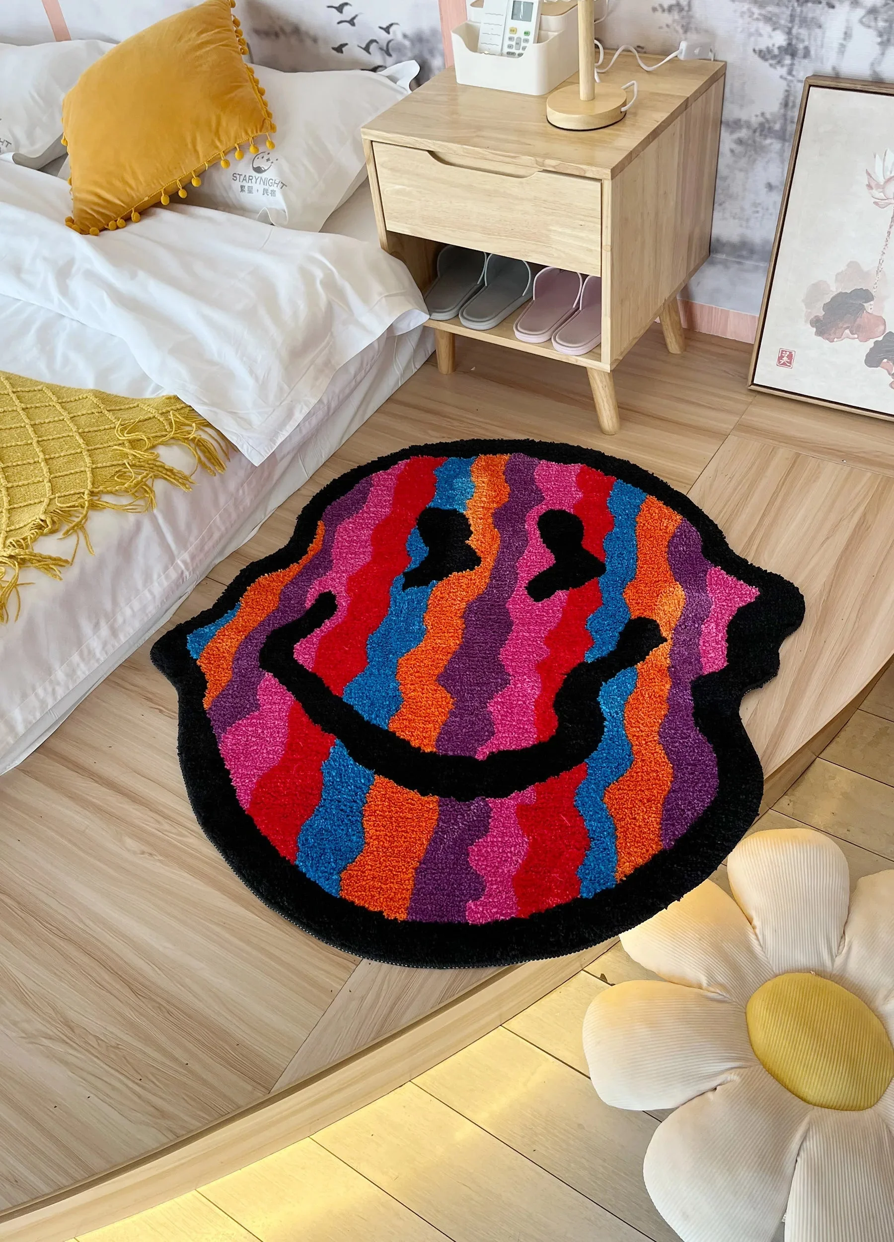 Smiloop - Tappeto Sorridente Intrecciato Per l'arredamento Della Casa - Image 8