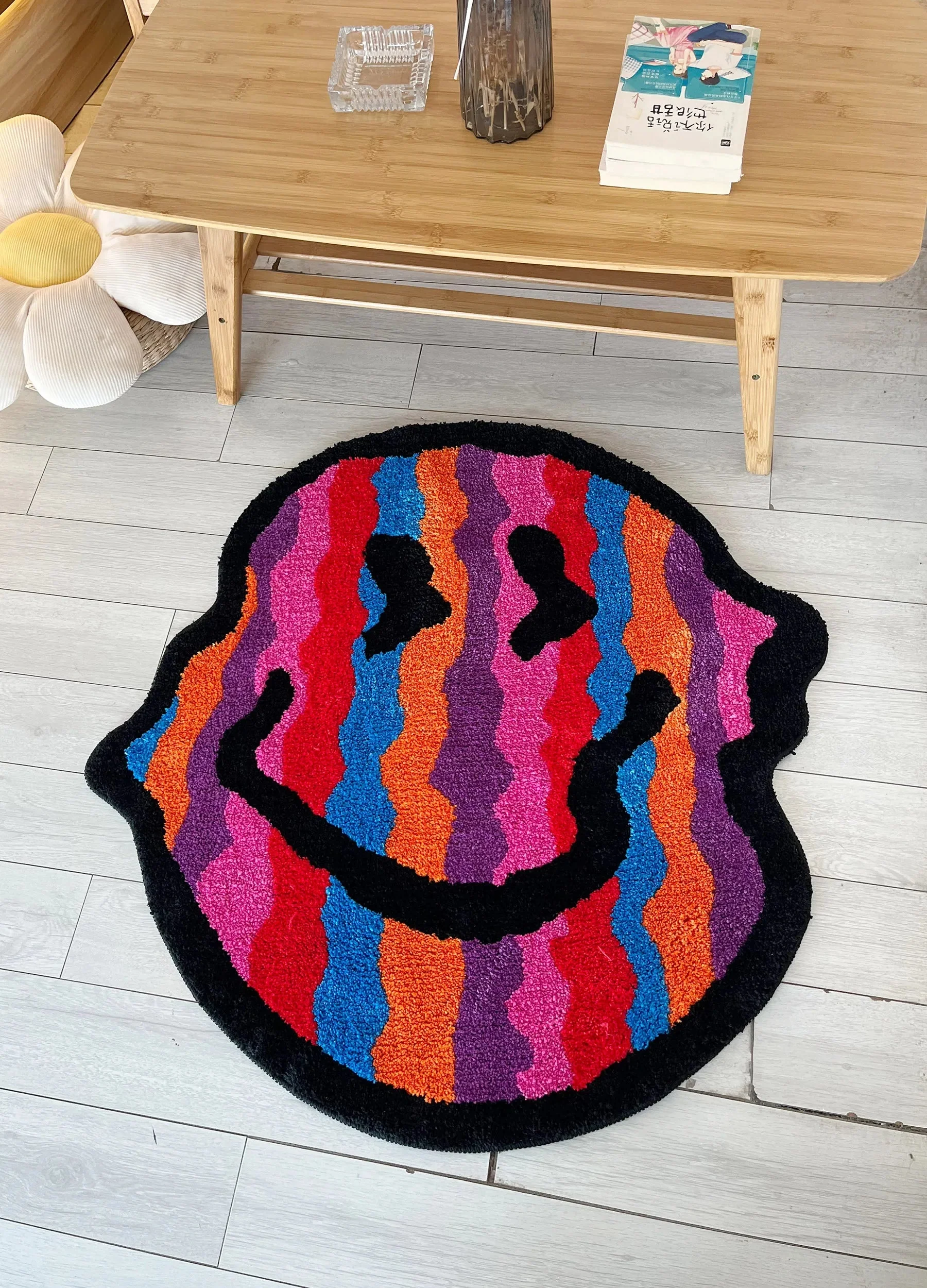 Smiloop - Tappeto Sorridente Intrecciato Per l'arredamento Della Casa - Image 9