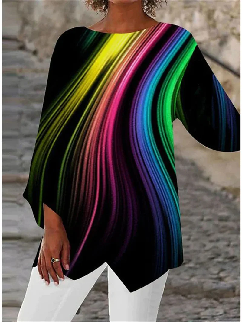 Soraya - Camicia Stampata Con Collo Rotondo e Maniche Lunghe - Image 3