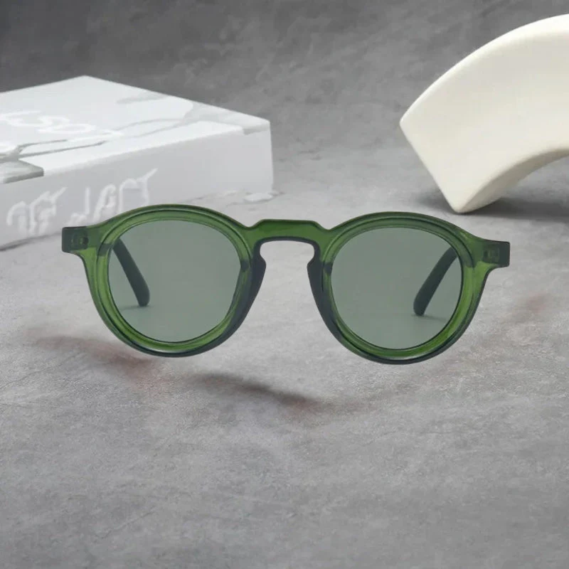 Spectralux - Occhiali Da Sole Eleganti Con Montatura Rotonda - Image 6