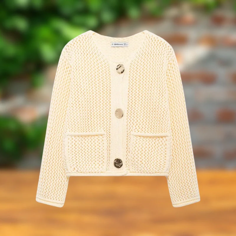 Stacey - Inverno Lavorazione a Maglia Cardigan - Image 6