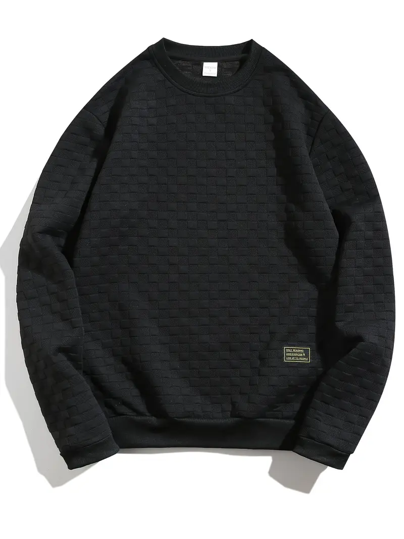 Stafford - Felpa Casual a Quadri Con Texture