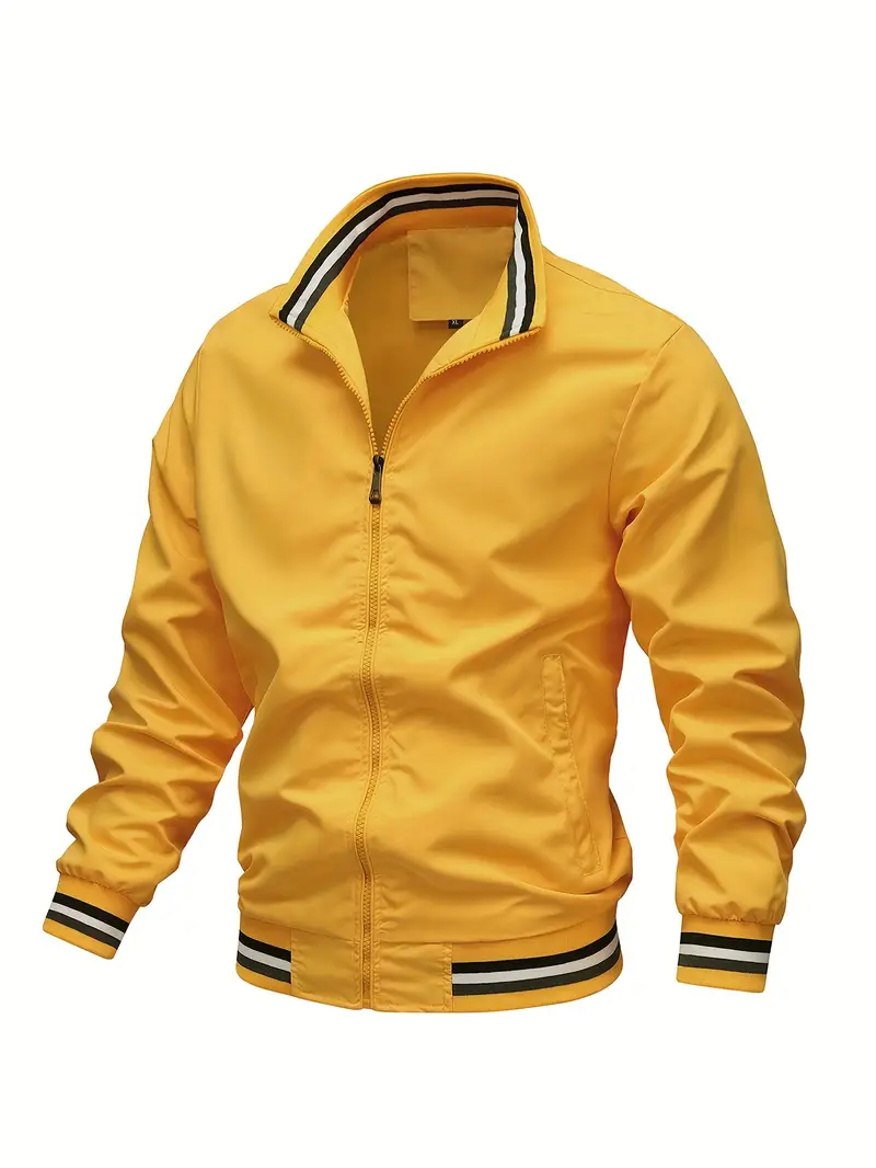 Stanton - Giacca Collare Stand Zip Up Casuale