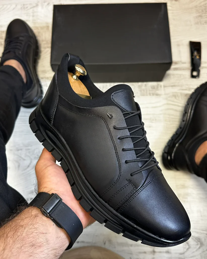 Steffen - Scarpe Stringate In Pelle - Image 2
