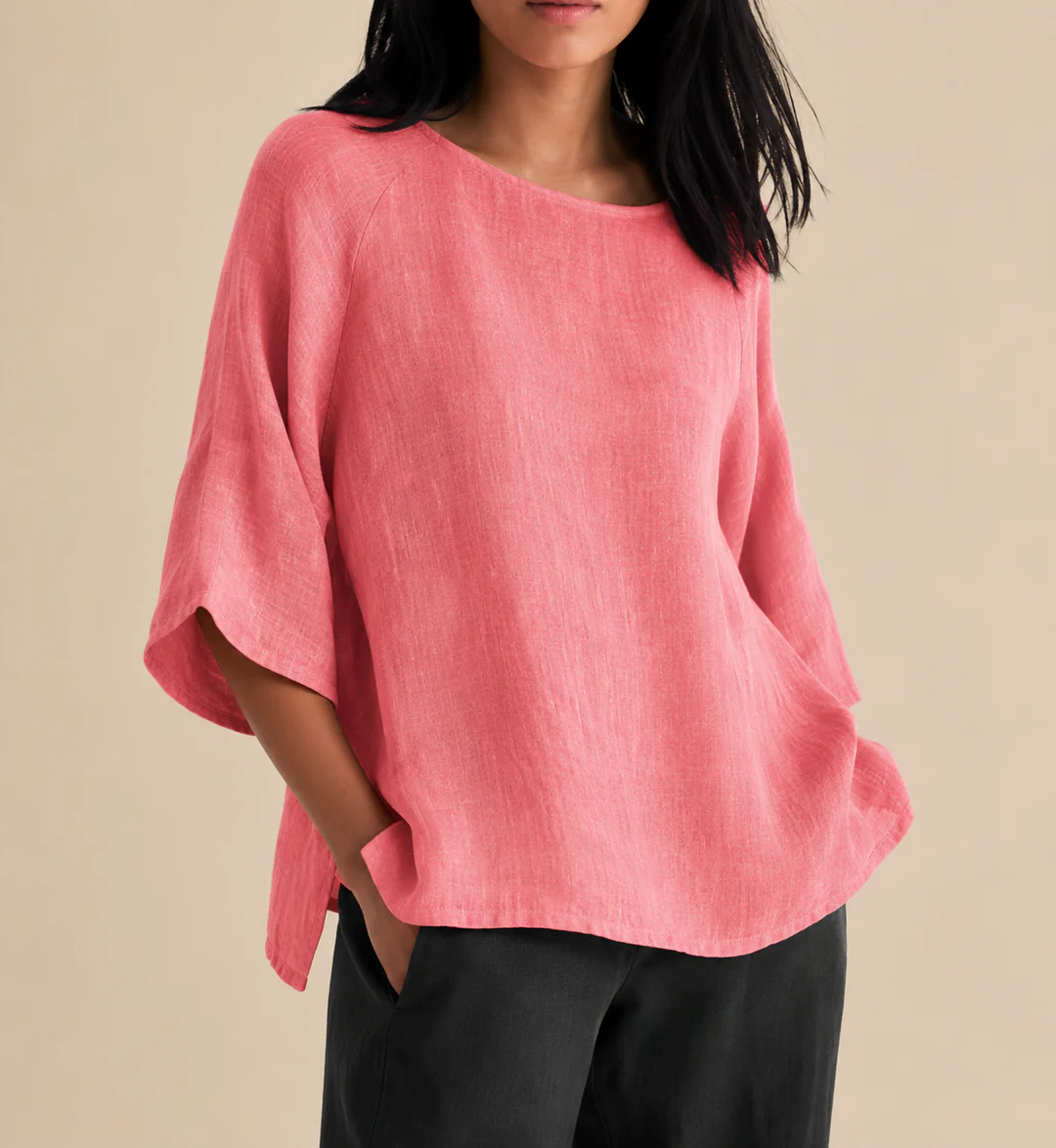 Steffi - Camicetta Casual Oversize Con Collo Rotondo - Image 4