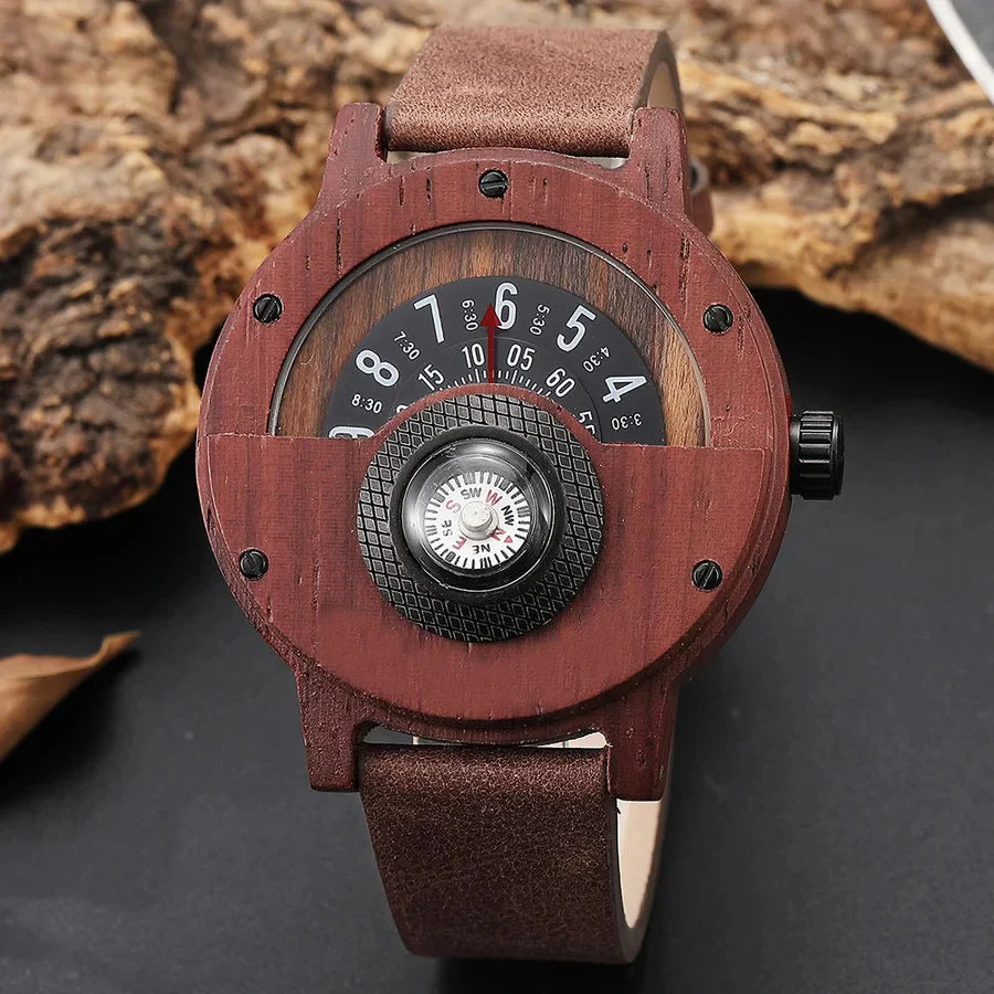 Stellan - Orologi in Legno con Cinturino in Pelle - Image 2