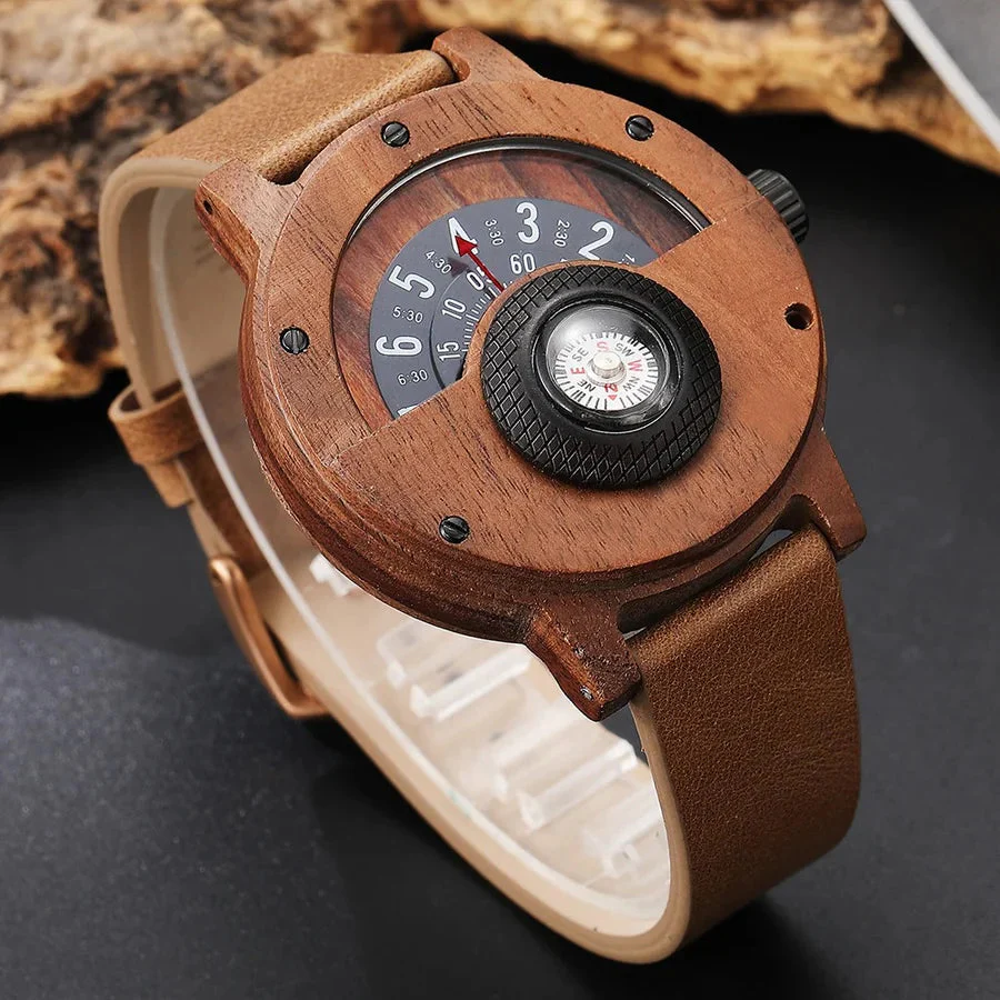 Stellan - Orologi in Legno con Cinturino in Pelle - Image 3