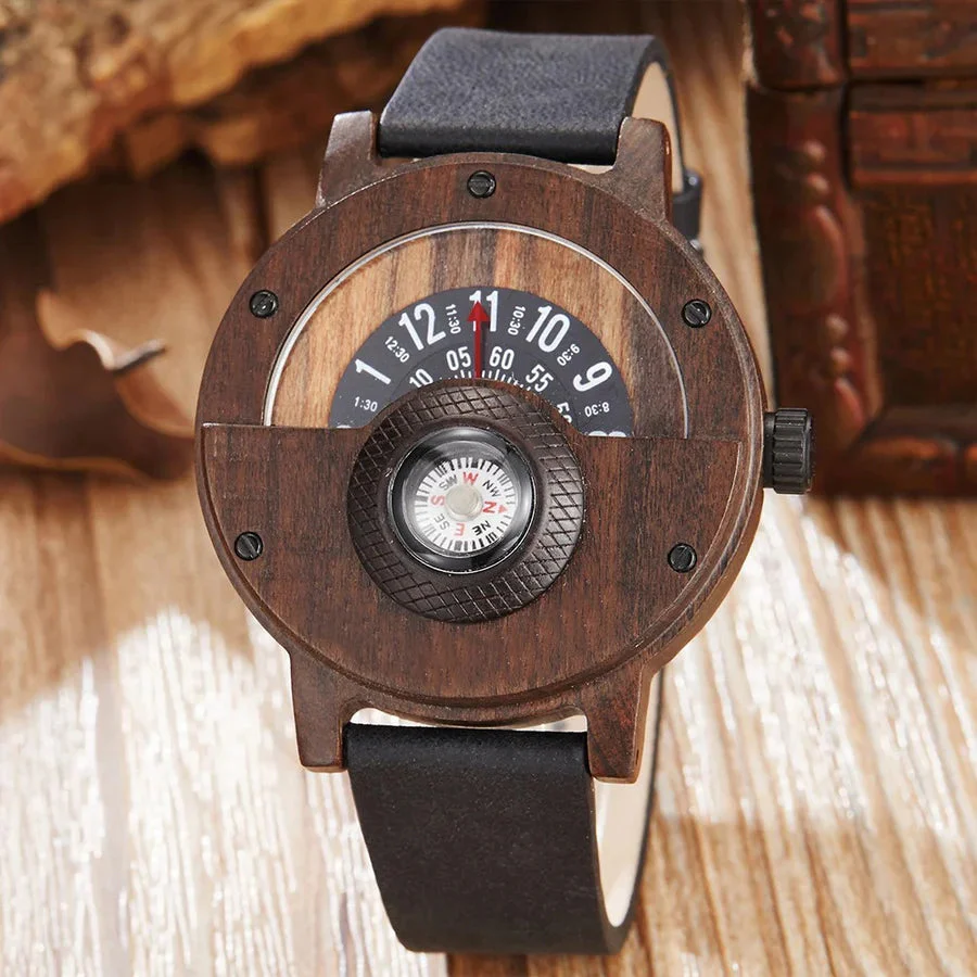 Stellan - Orologi in Legno con Cinturino in Pelle - Image 5