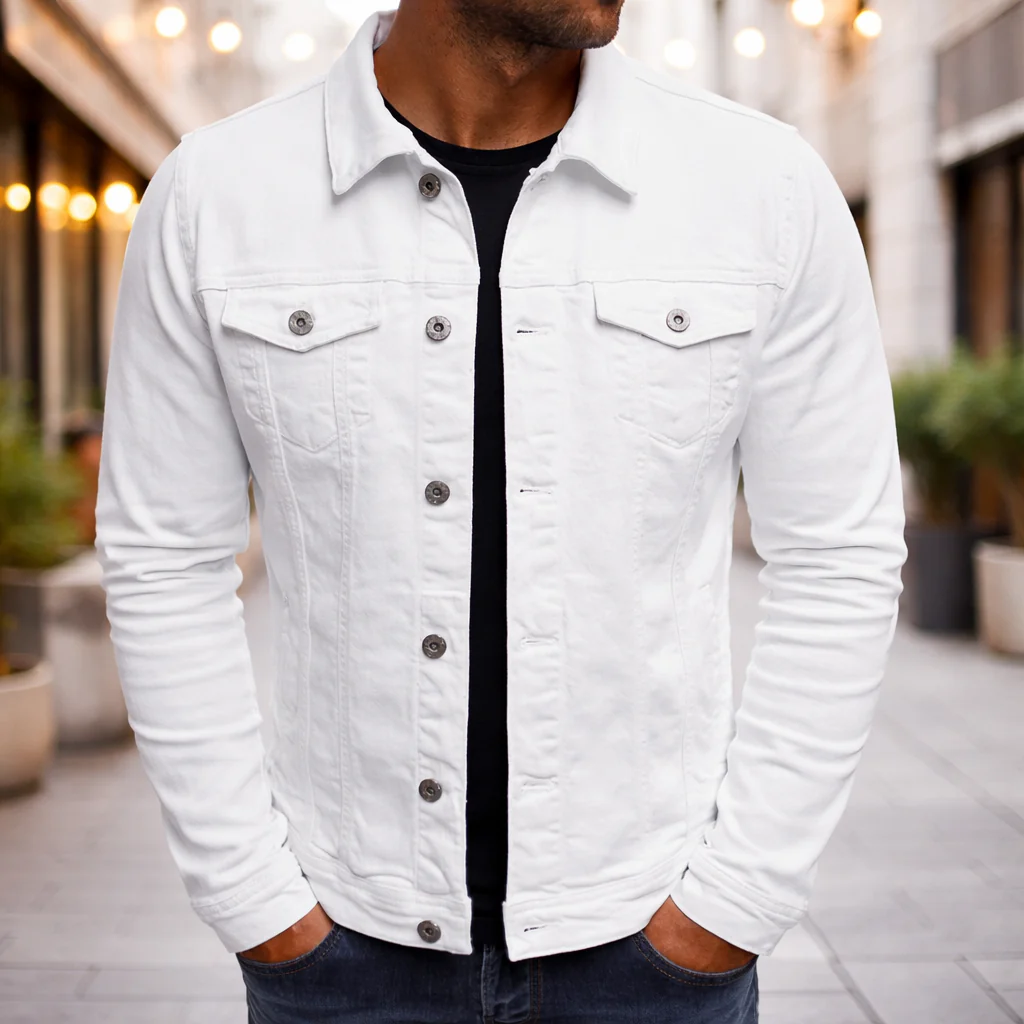 Steponas - Giacca Casual da Uomo in Denim - Image 2