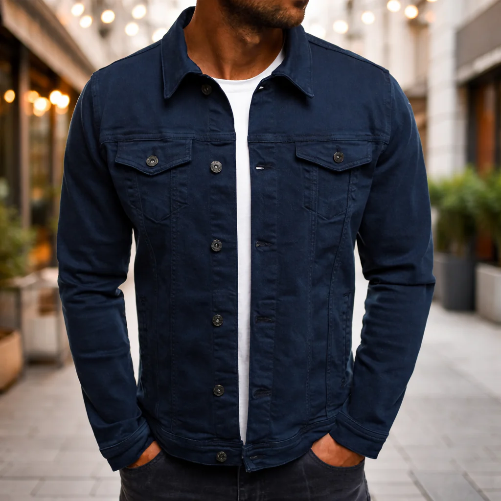 Steponas - Giacca Casual da Uomo in Denim - Image 6