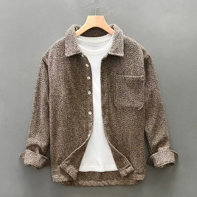 Steve - Camicia Casuale In Cashmere Abbottonatura