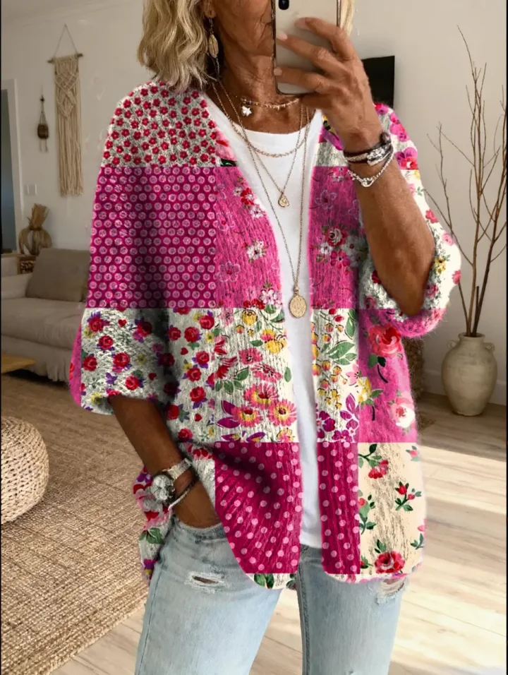 Stevena - Maglione Con Elegante Motivo Floreale - Image 12