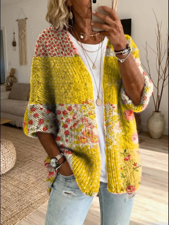 Stevena - Maglione Con Elegante Motivo Floreale - Image 8