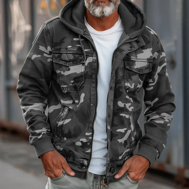Stian - Giacca Con Cappuccio In Stile Militare - Image 3