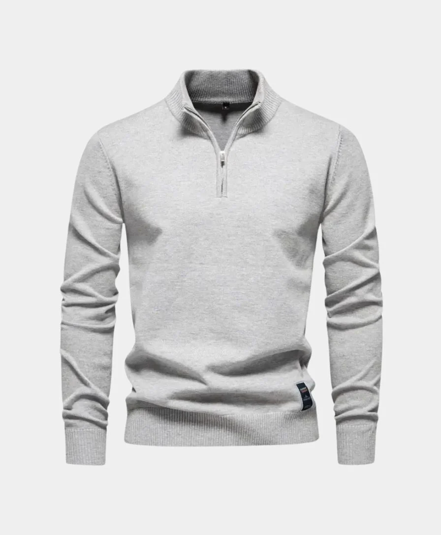 Stoyan - Maglione Lavorato a Maglia Con Mezza Zip - Image 2
