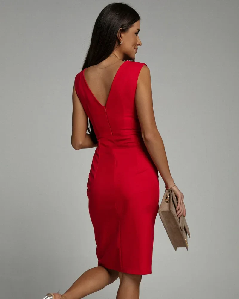Sumitra - Elegante Miniabito Con Scollo a V - Image 7