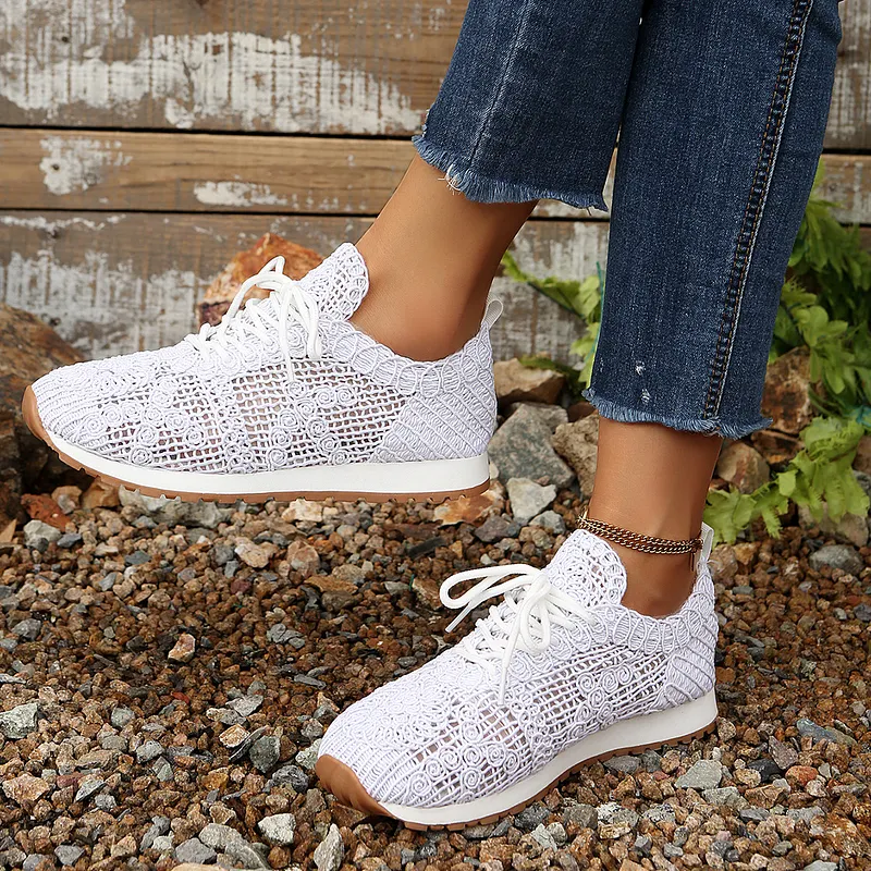 Susannah - Sneaker Traspirante in Maglia Con Lacci - Image 4