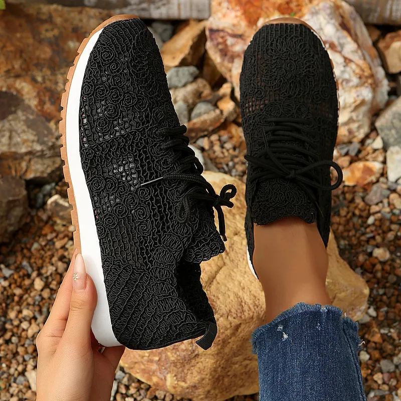 Susannah - Sneaker Traspirante in Maglia Con Lacci - Image 7